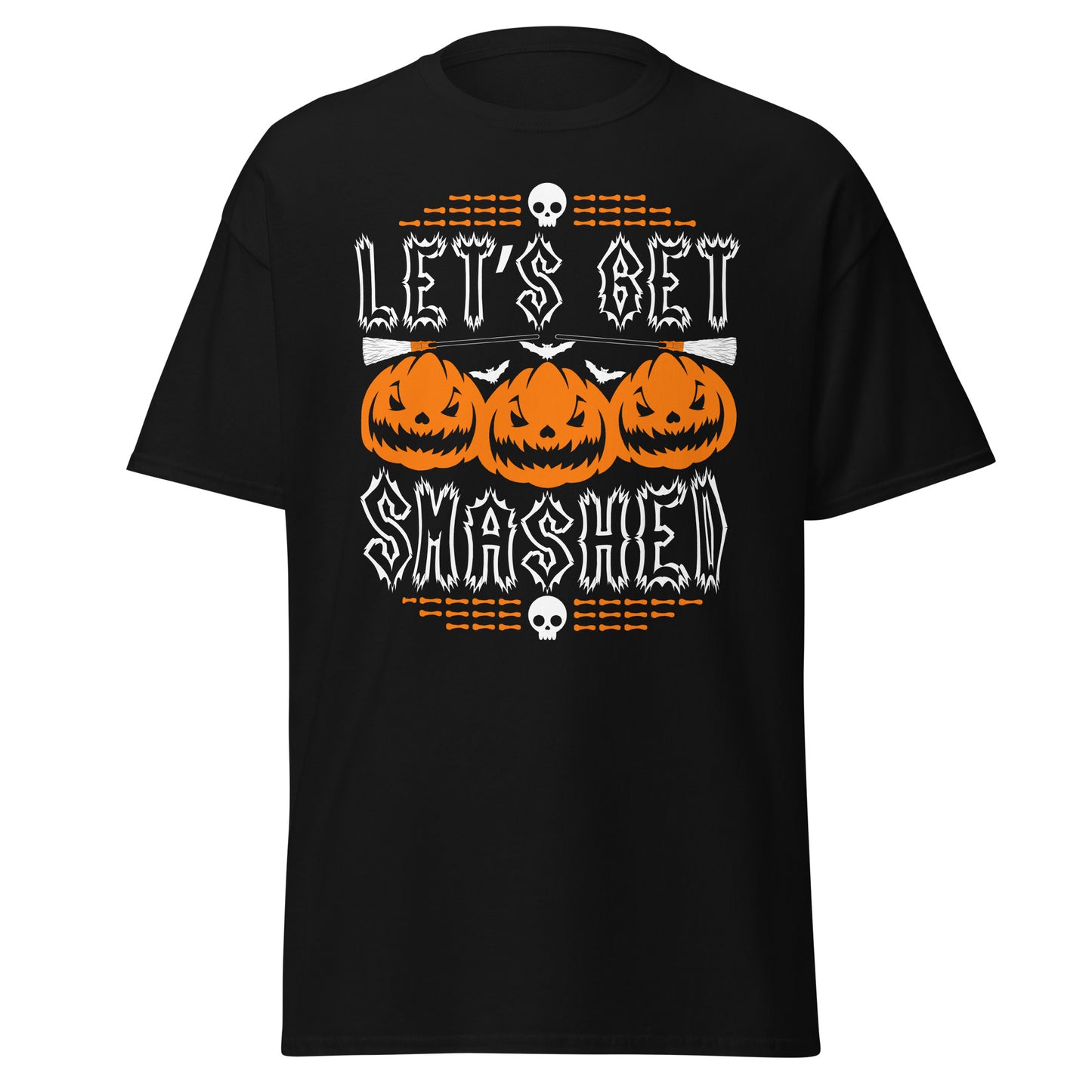 LET'S GET SMASHED , Halloween Design Soft Style Heavy Cotton T-Shirt