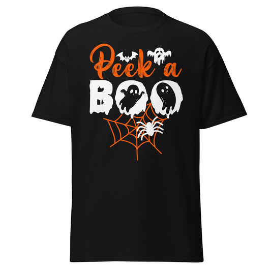 PEEK A BOO , Halloween Design Soft Style Heavy Cotton T-Shirt