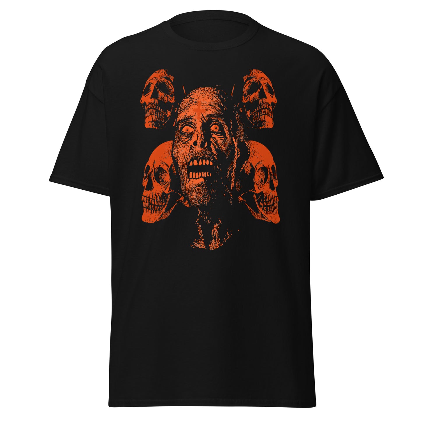 Punk Rock & Skulls ugly , Halloween Design Soft Style Heavy Cotton T-Shirt