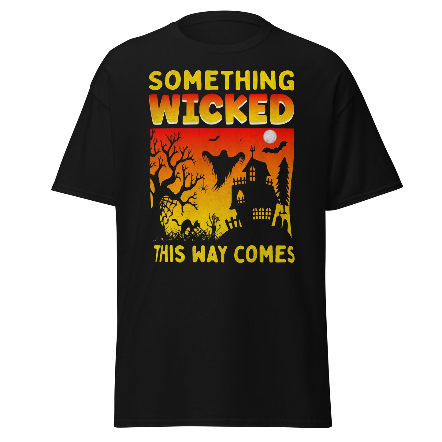 Something Wicked This Way Comes , Halloween Design Soft Style Heavy Cotton T-Shirt