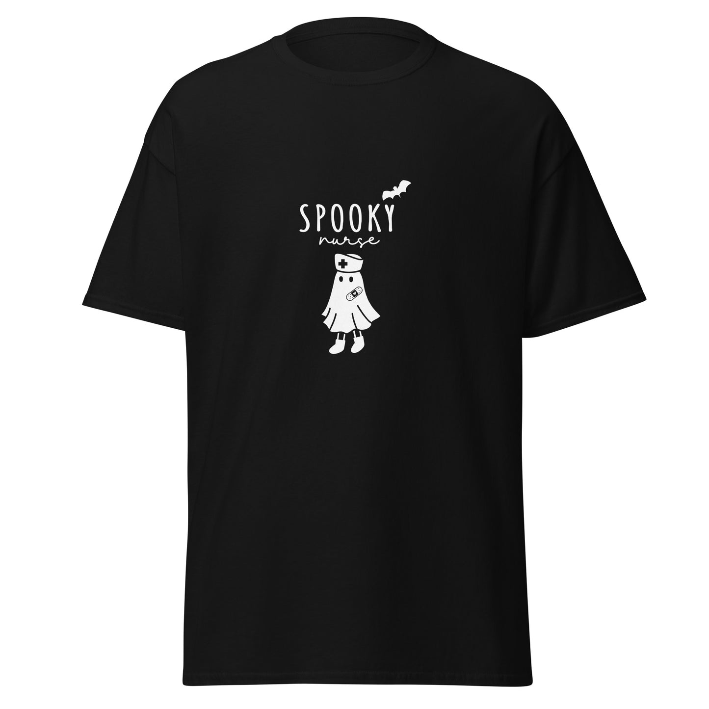 SPOOKY Nurse , Halloween Design Soft Style Heavy Cotton T-Shirt