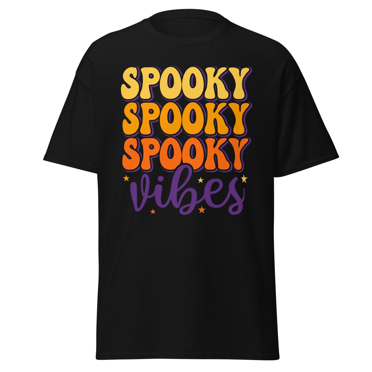 Spooky Vibes , Halloween Design Soft Style Heavy Cotton T-Shirt