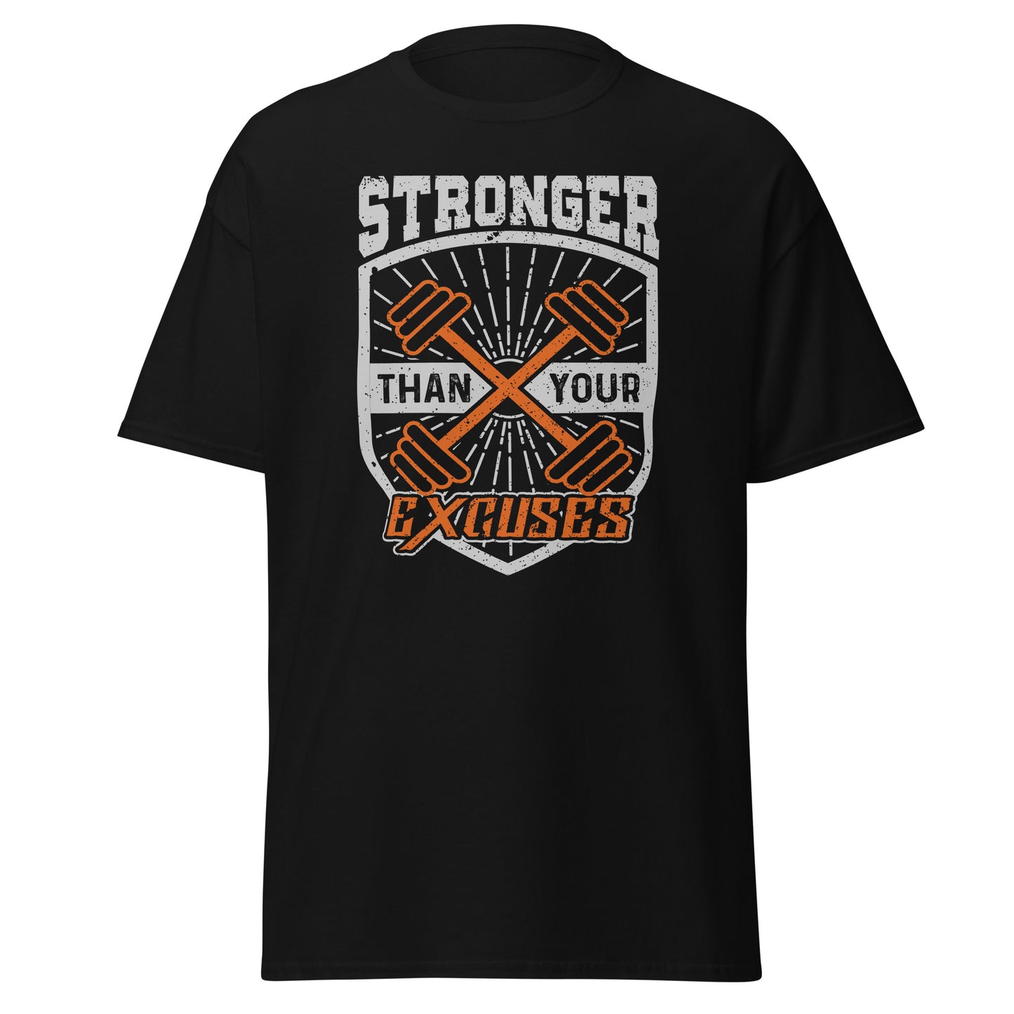 Stronger than your Excuses, GYM , Halloween Design Soft Style Heavy Cotton T-Shirt