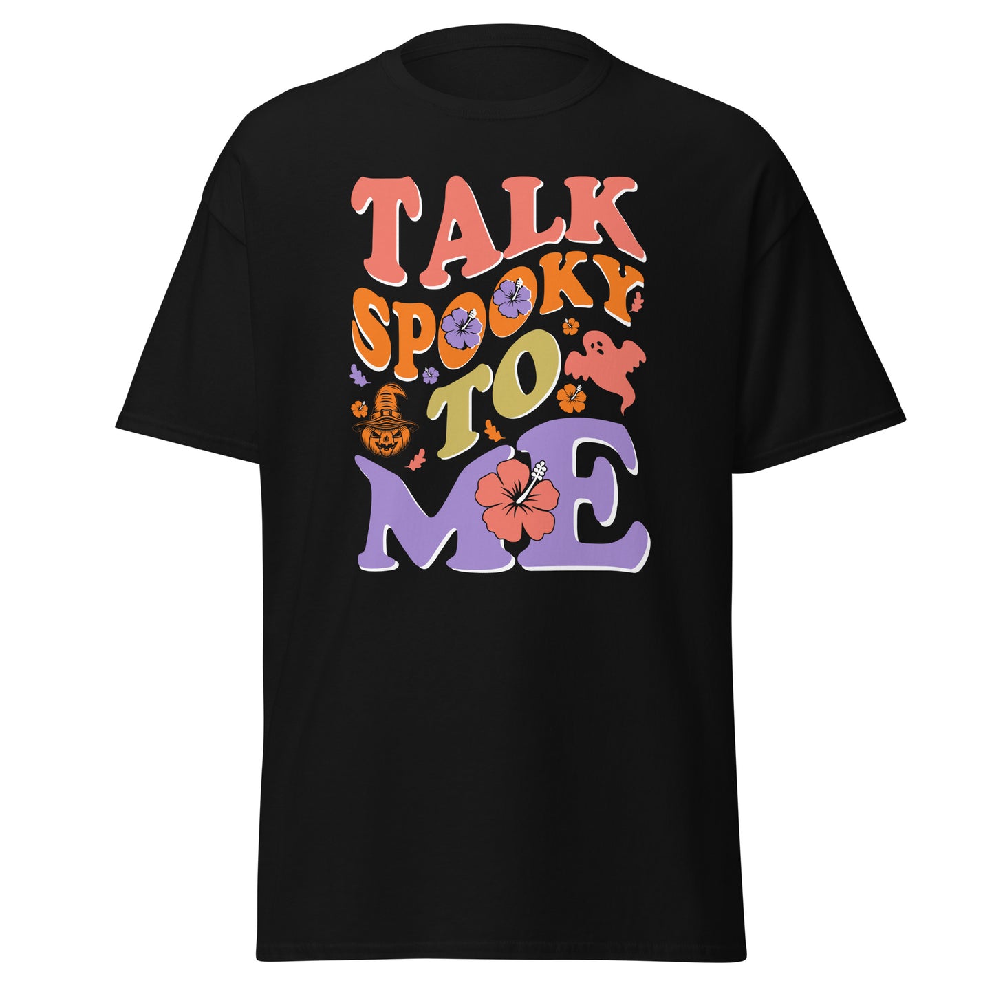 talk spooky to me , Halloween Design Soft Style Heavy Cotton T-Shirt