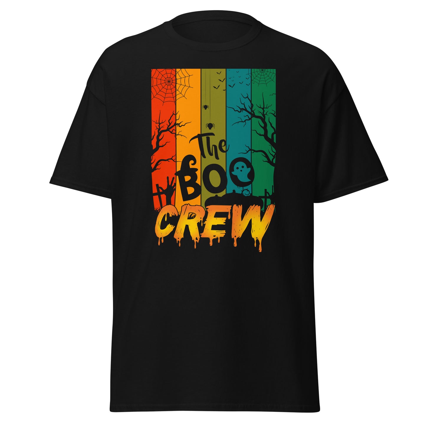 THE BOO CREW , Halloween Design Soft Style Heavy Cotton T-Shirt