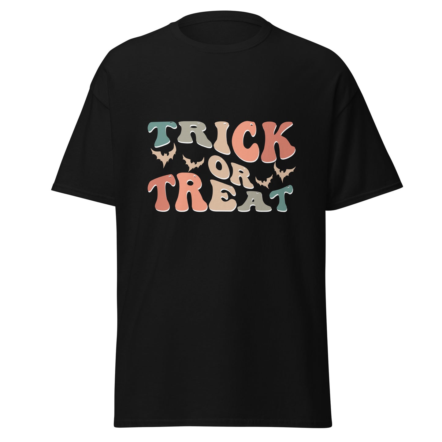 Trick Or Threat , Halloween Design Soft Style Heavy Cotton T-Shirt