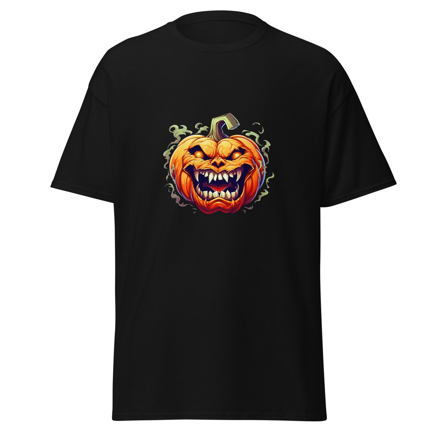 Watercolor Halloween Pumpkin , Halloween Design Soft Style Heavy Cotton T-Shirt