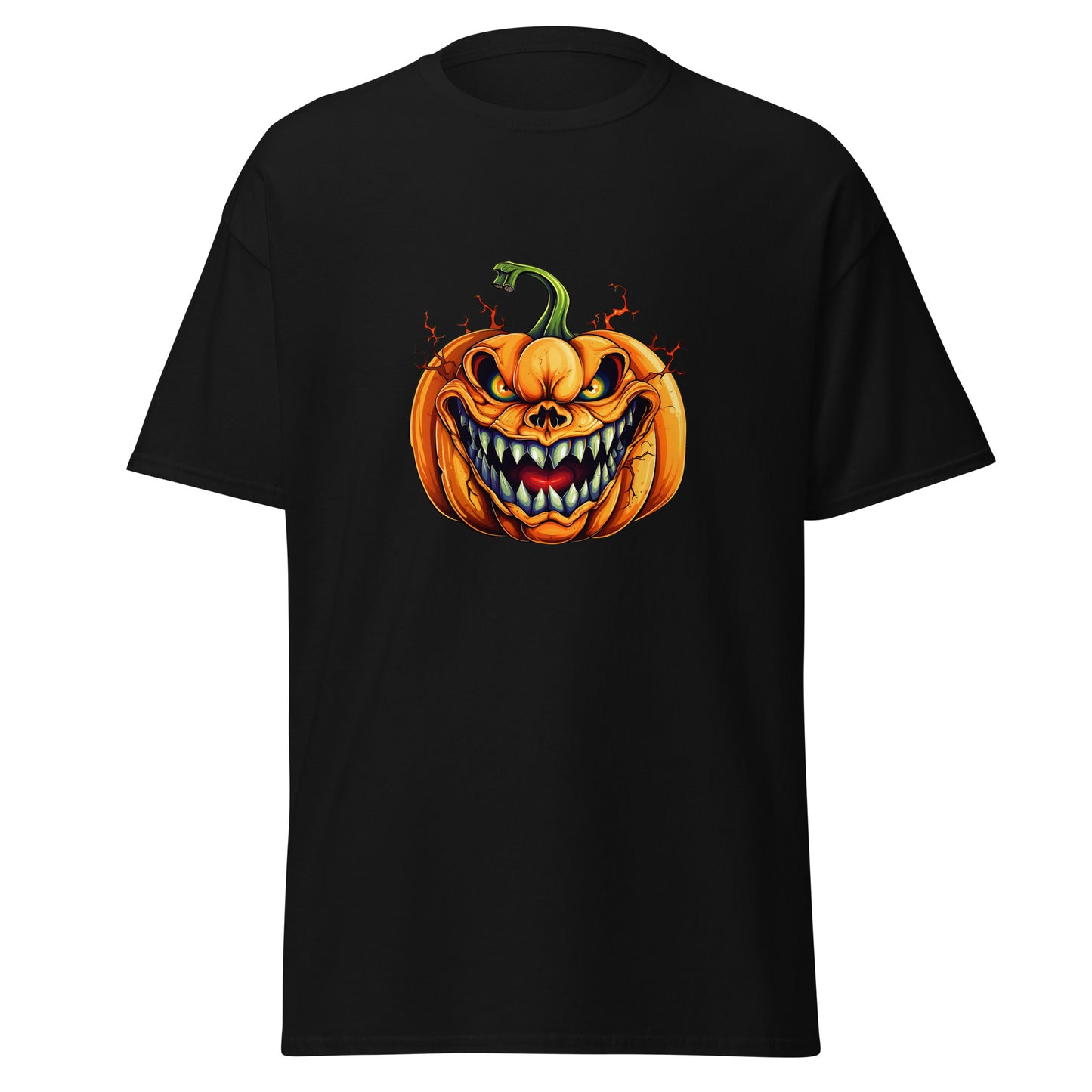 Watercolor Halloween Pumpkin , Halloween Design Soft Style Heavy Cotton T-Shirt