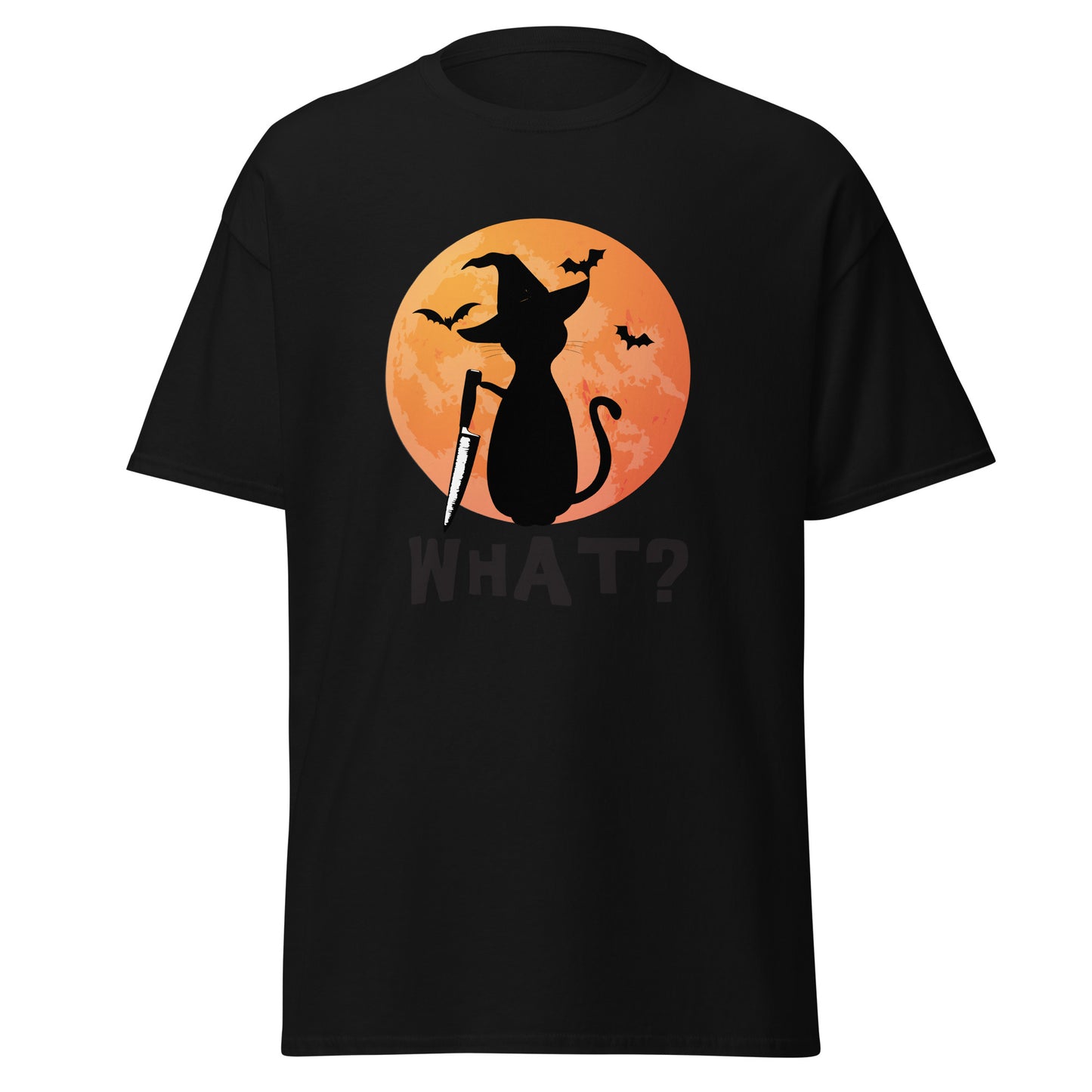 what , Halloween Design Soft Style Heavy Cotton T-Shirt