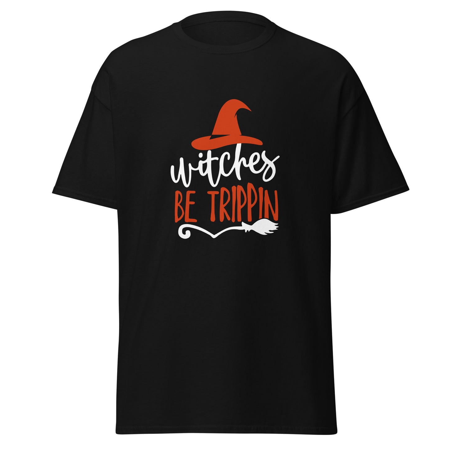 Witches Be Trippin , Halloween Design Soft Style Heavy Cotton T-Shirt