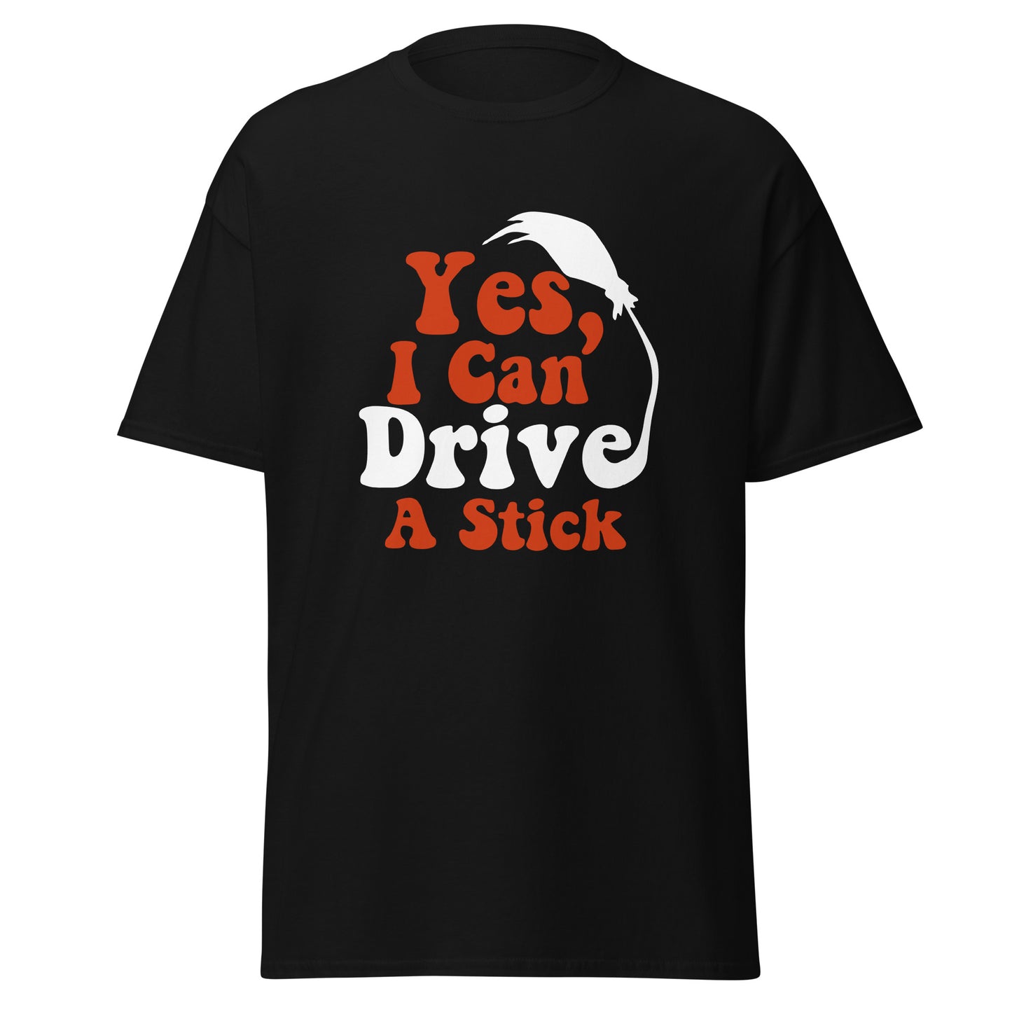 Yes i Can Drive a Stick , Halloween Design Soft Style Heavy Cotton T-Shirt