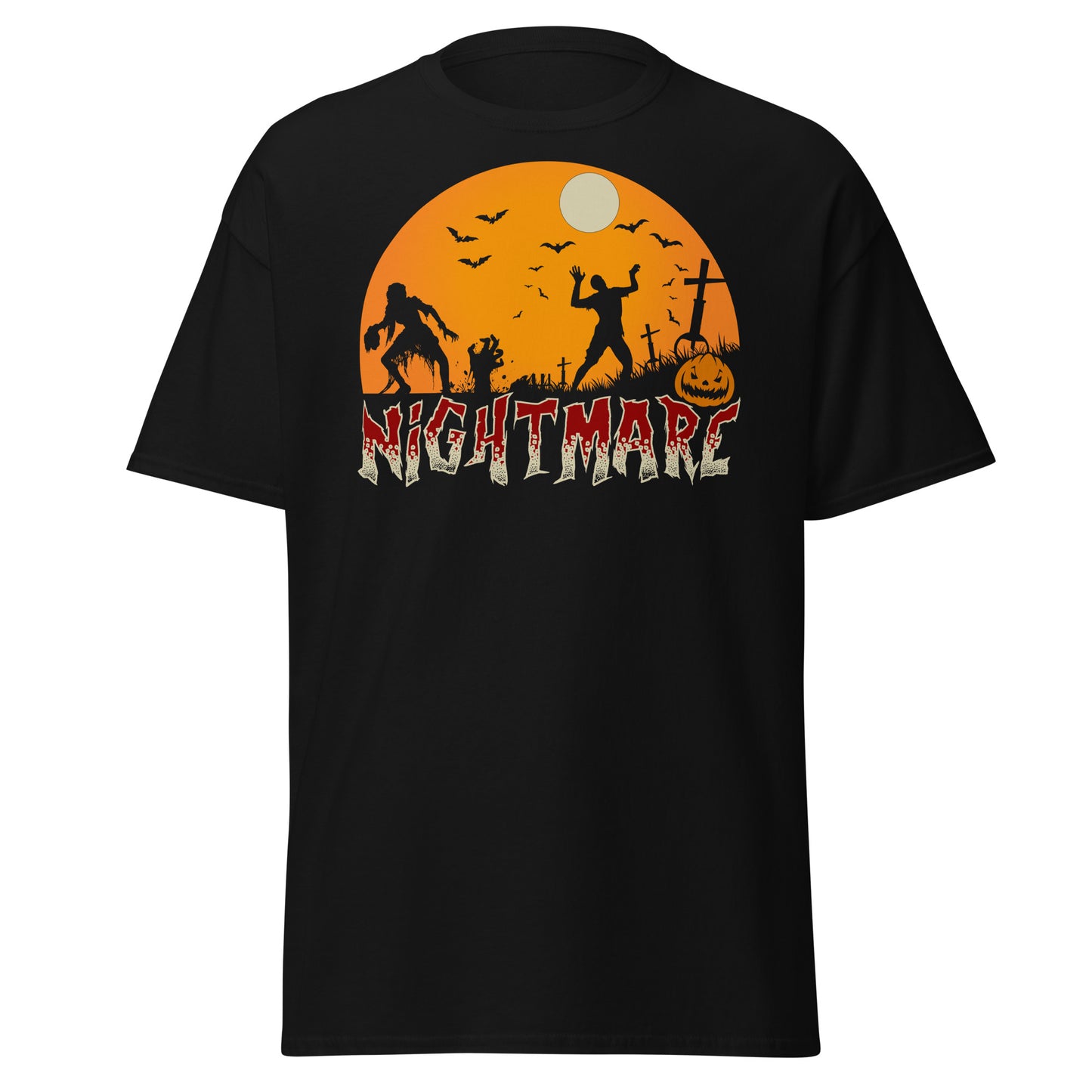 NIGHTMARE , Halloween Design Soft Style Heavy Cotton T-Shirt