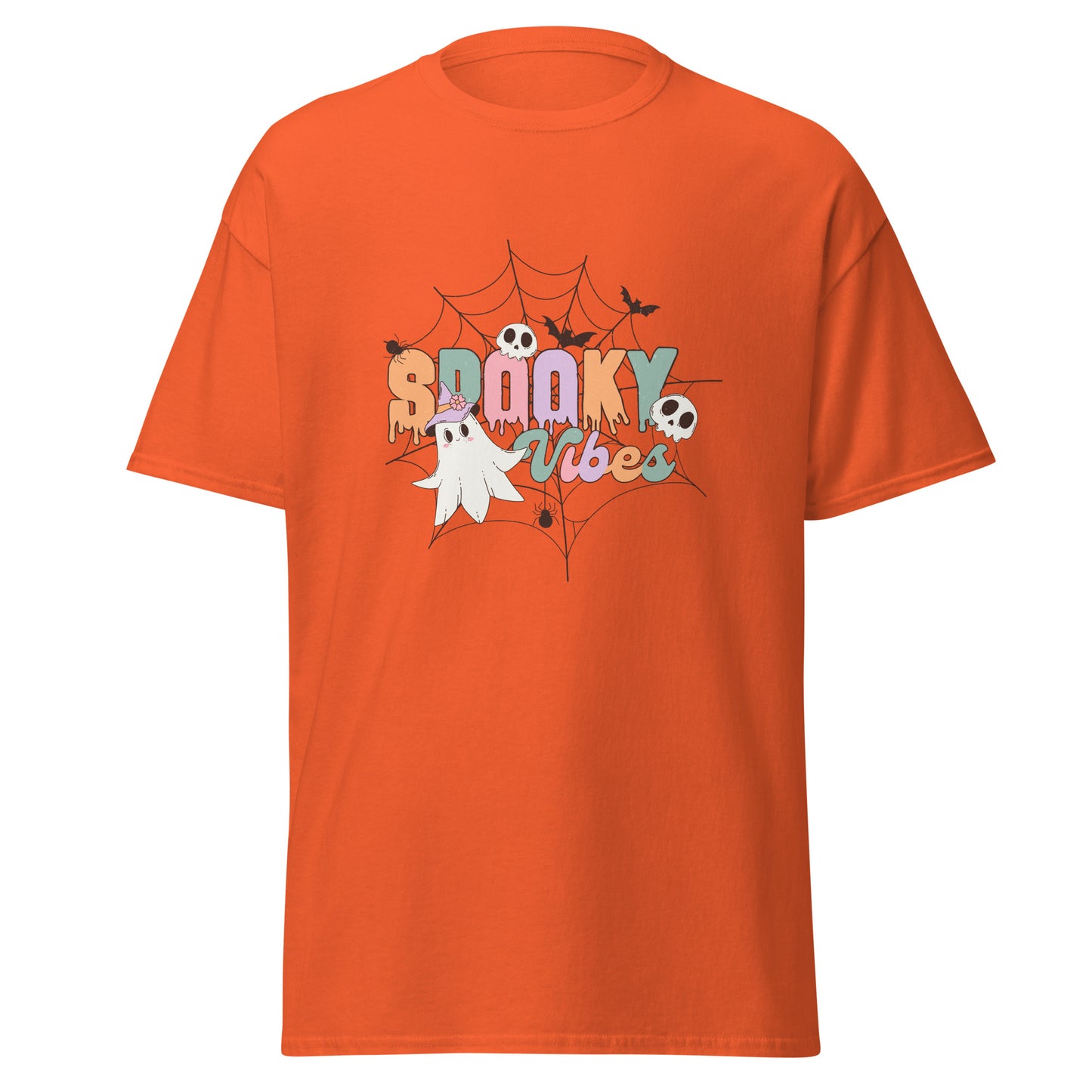 Spooky vibes , Halloween Design Soft Style Heavy Cotton T-Shirt