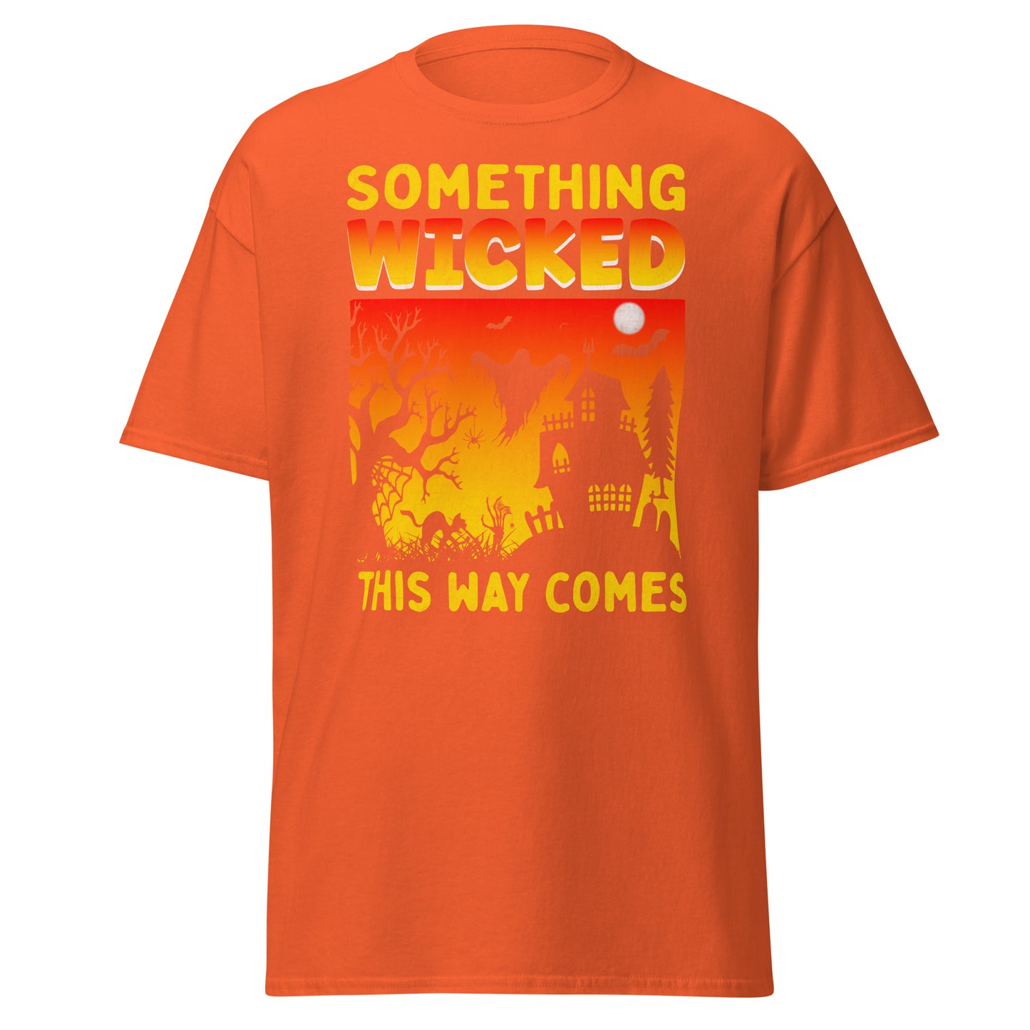 Something Wicked This Way Comes , Halloween Design Soft Style Heavy Cotton T-Shirt