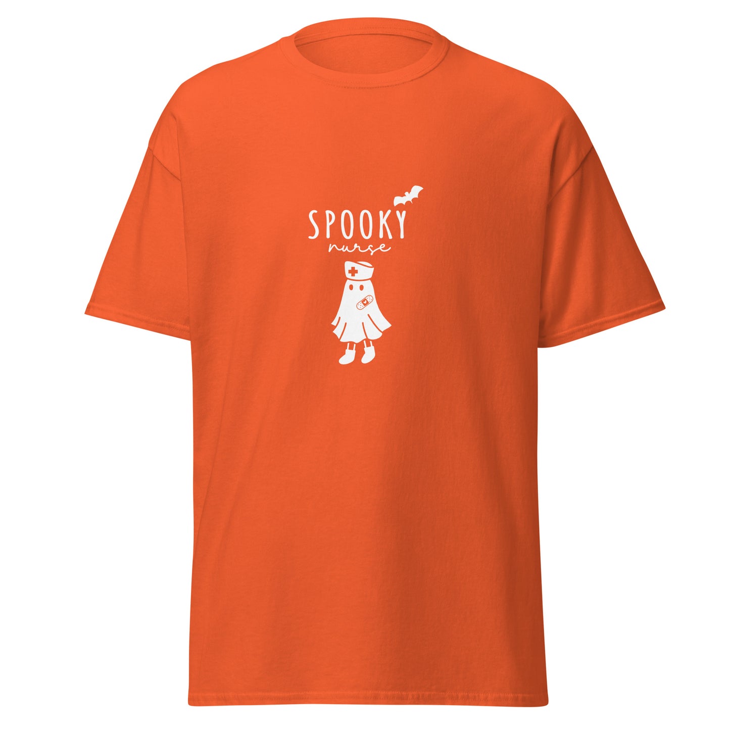 SPOOKY Nurse , Halloween Design Soft Style Heavy Cotton T-Shirt