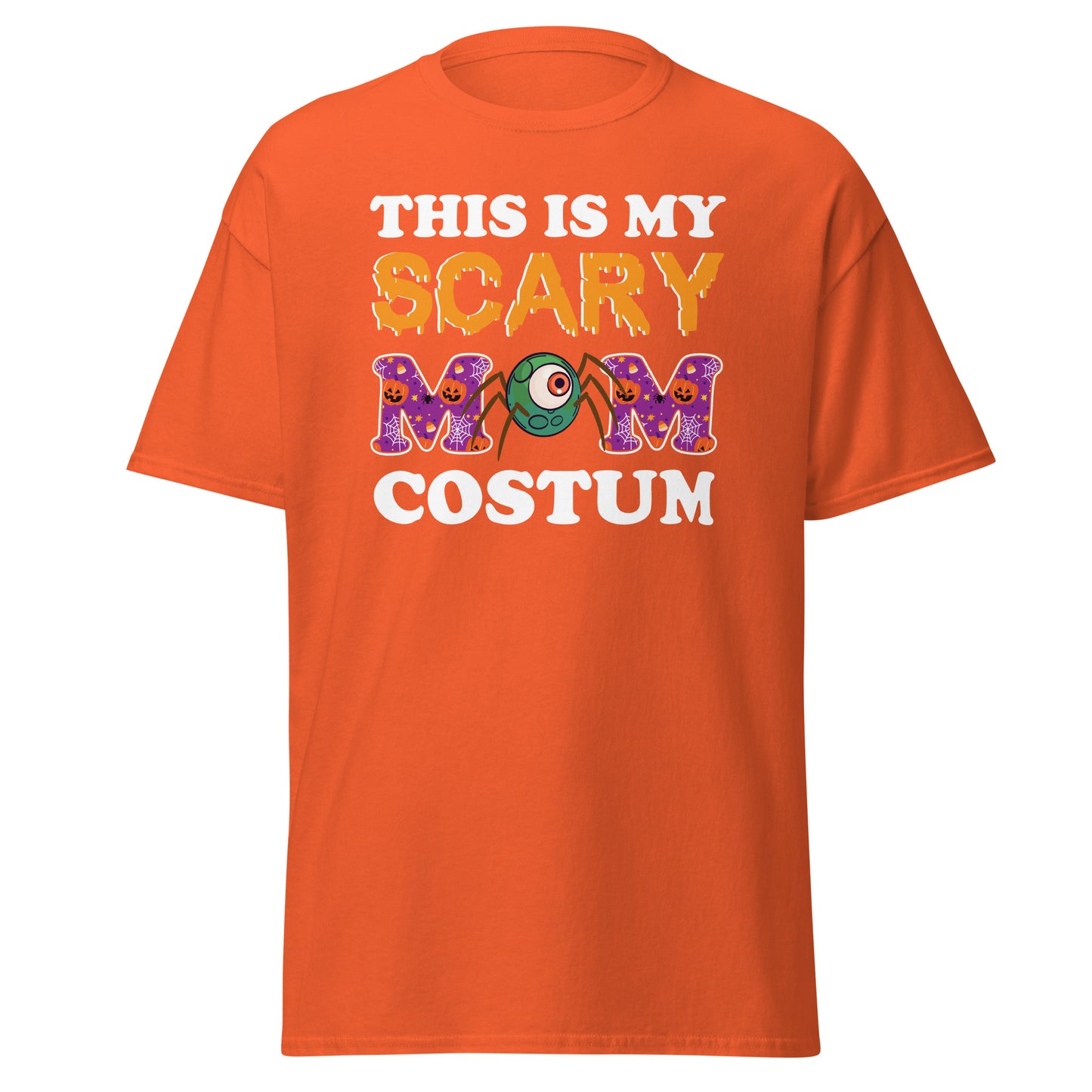 This Is My Scary Mom Costum , Halloween Design Soft Style Heavy Cotton T-Shirt