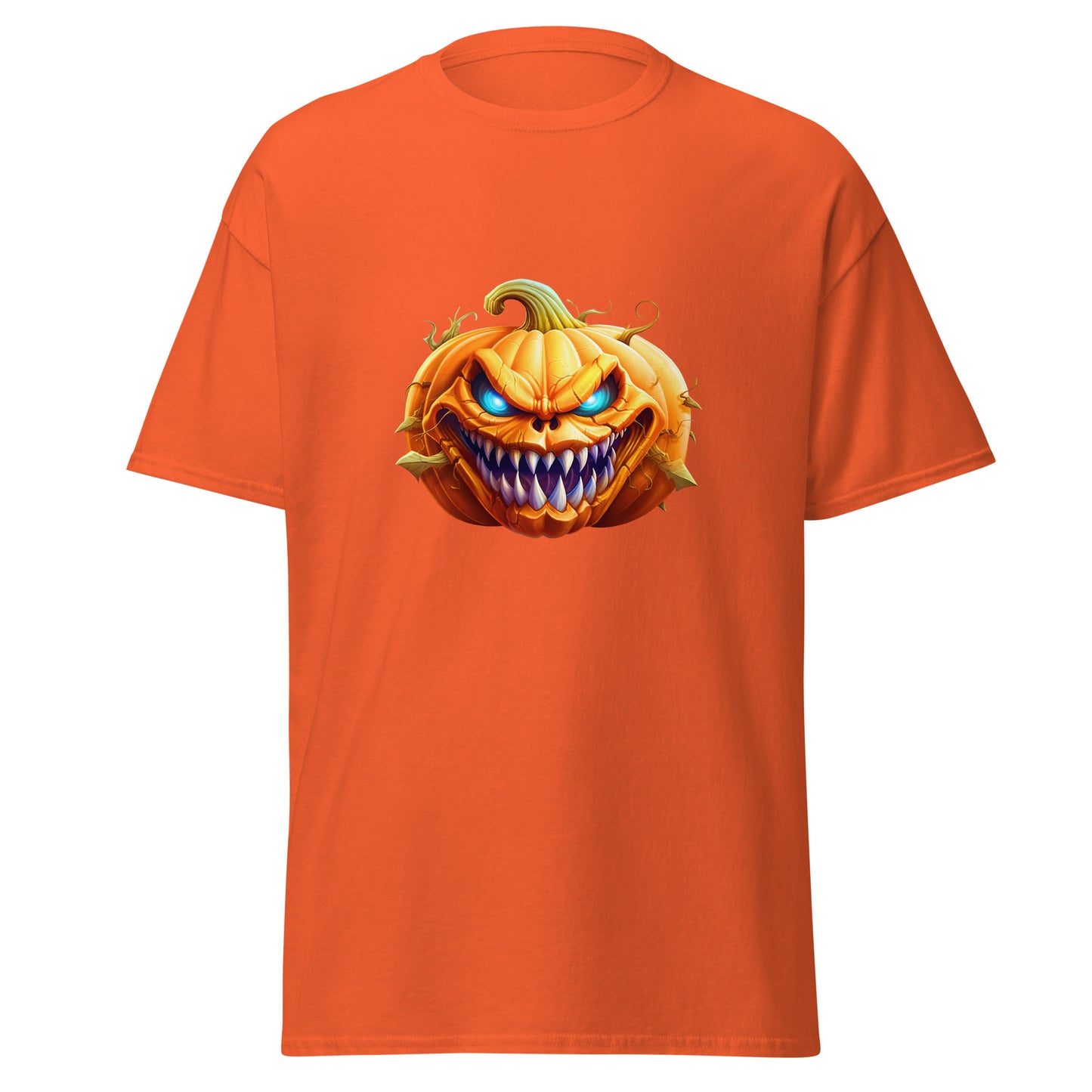 Watercolor Halloween Pumpkin , Halloween Design Soft Style Heavy Cotton T-Shirt