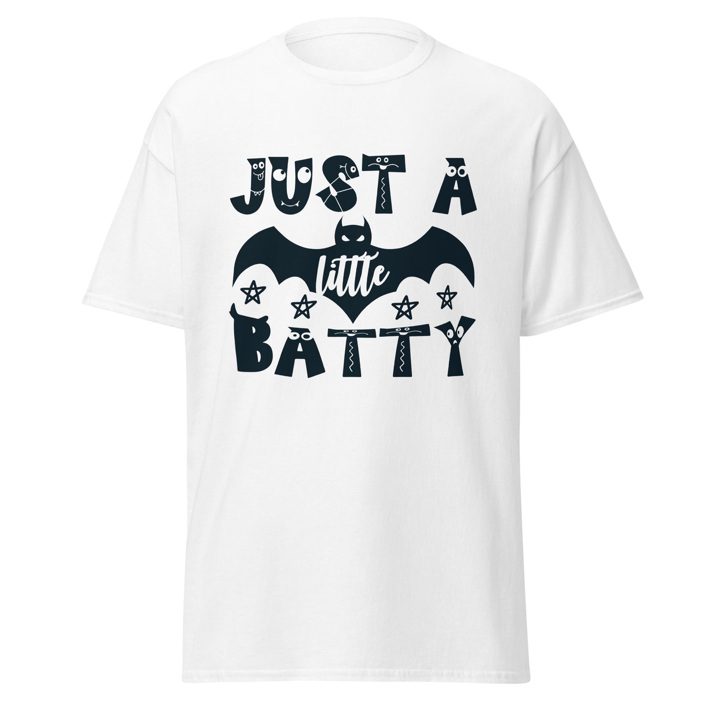 Just A Little Batty , Halloween Design Soft Style Heavy Cotton T-Shirt