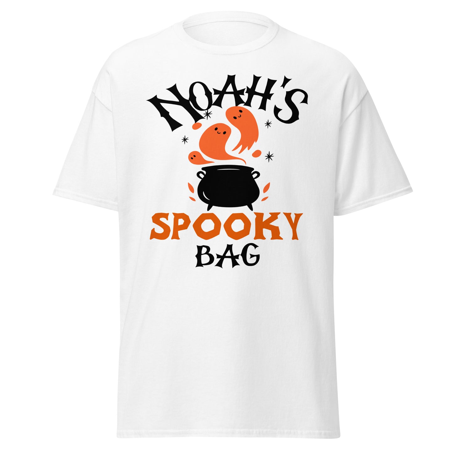 Noah's Spooky Bag , Halloween Design Soft Style Heavy Cotton T-Shirt