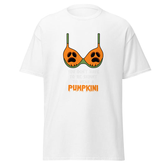 Pumpkini Funny , Halloween Design Soft Style Heavy Cotton T-Shirt