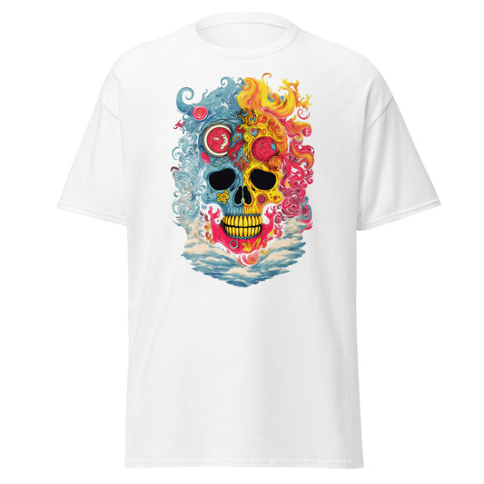 Skull Exploded , Halloween Design Soft Style Heavy Cotton T-Shirt