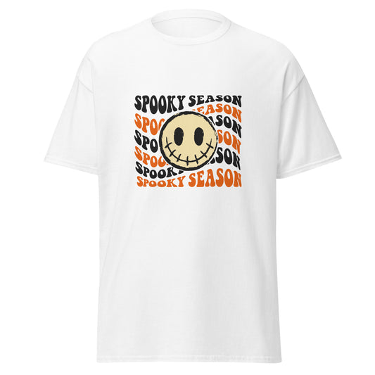 SPOOKY SEASON , Halloween Design Soft Style Heavy Cotton T-Shirt