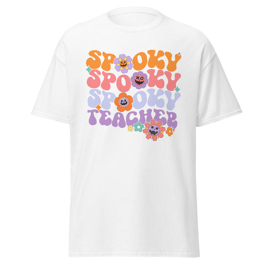 Spooky Teacher , Halloween Design Soft Style Heavy Cotton T-Shirt