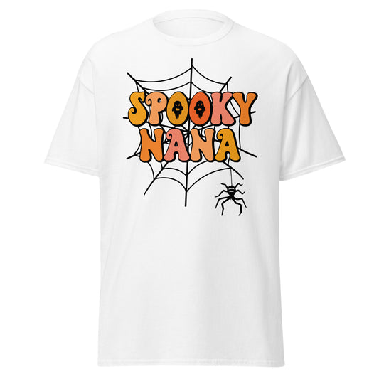 SPOOKY Nana , Halloween Design Soft Style Heavy Cotton T-Shirt