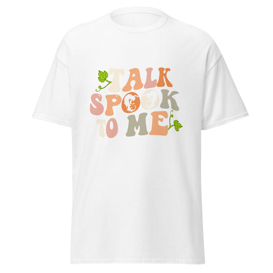 Talk Spook To Me , Halloween Design Soft Style Heavy Cotton T-Shirt