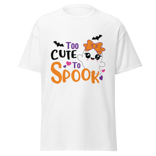 Too Cute to Spook , Halloween Design Soft Style Heavy Cotton T-Shirt