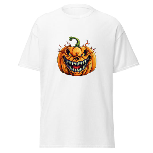 Watercolor Halloween Pumpkin , Halloween Design Soft Style Heavy Cotton T-Shirt