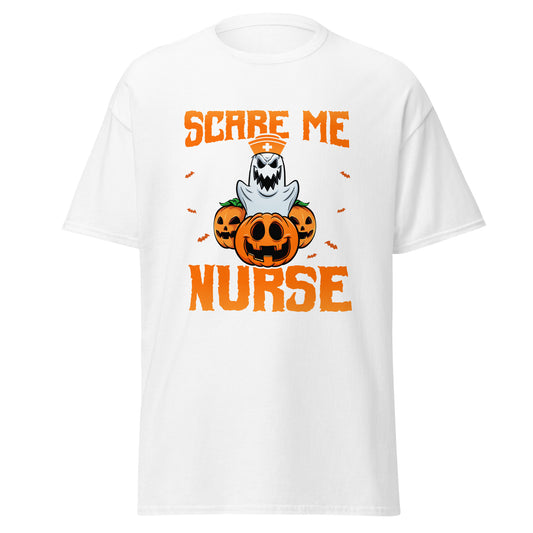 You Can't Scare Me I'm a Nurse , Halloween Design Soft Style Heavy Cotton T-Shirt