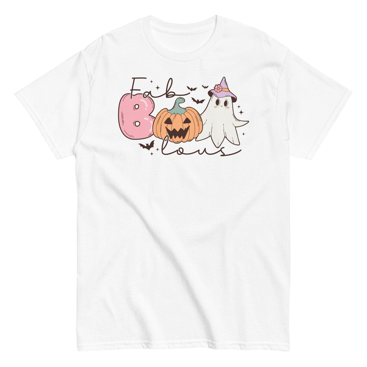 Halloween Graphic Tee - Fab Boo Lous Vibes