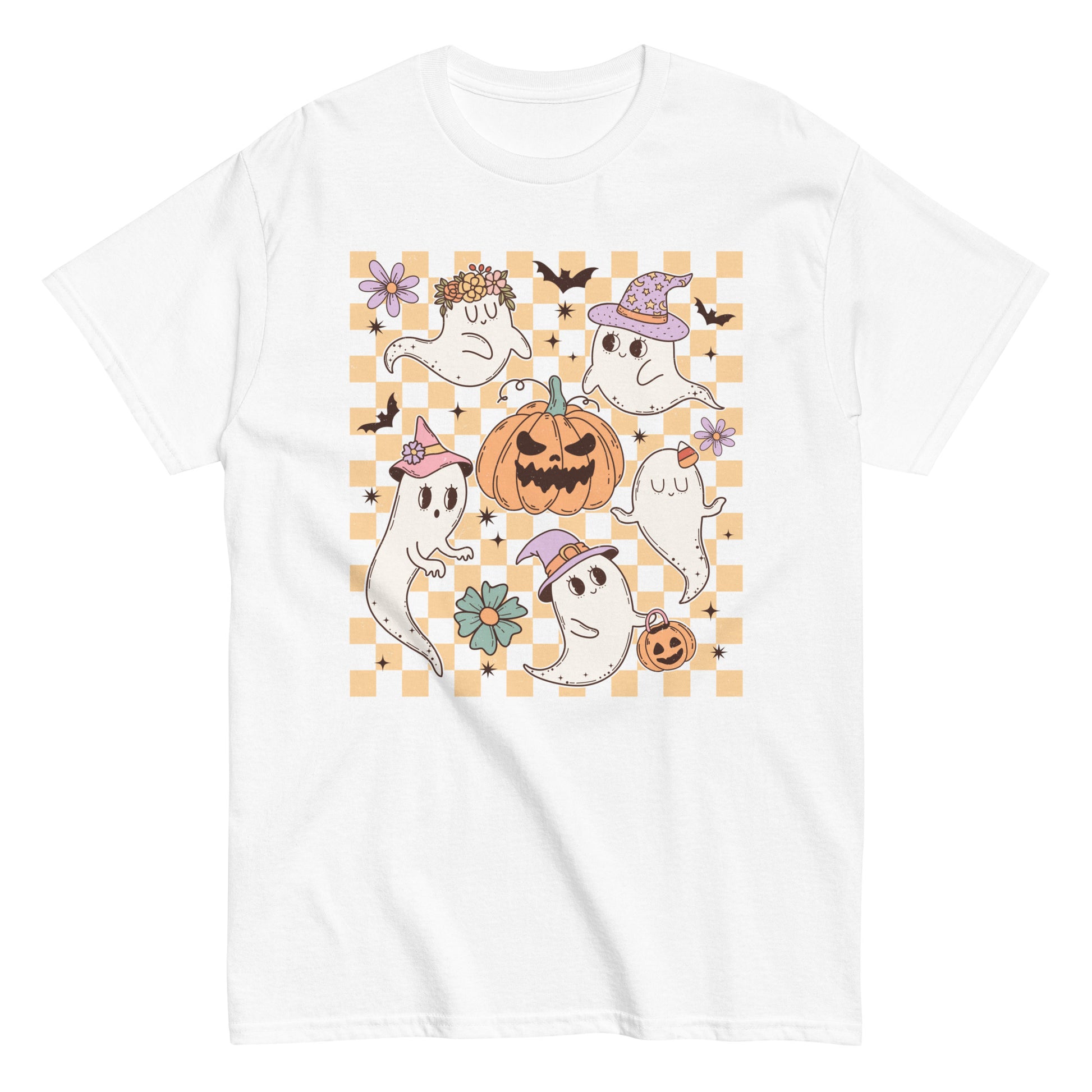 Charming Halloween Ghost, Soft Style Cotton T-Shirt