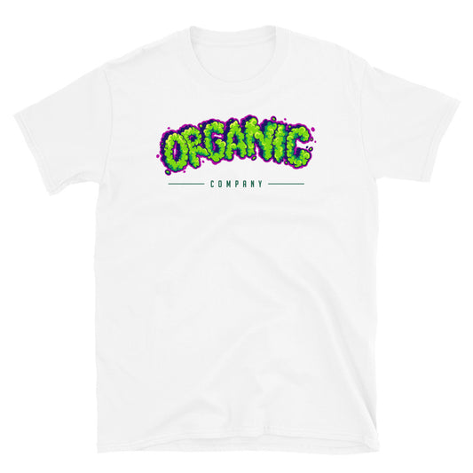 Organic cannabis smoke effect lettering words Fit Unisex Softstyle T-Shirt